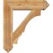 Ekena Millwork Balboa Arts and Crafts Rough Sawn Bracket w/ Offset Brace, Western Red Cedar, 8"W x 30"D x 34"H BKT0806X30X34BOA03RWR - alternate 3